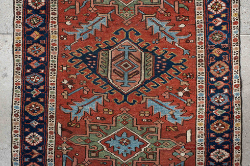 Antique Karaje Runner Rug (3' x 12')